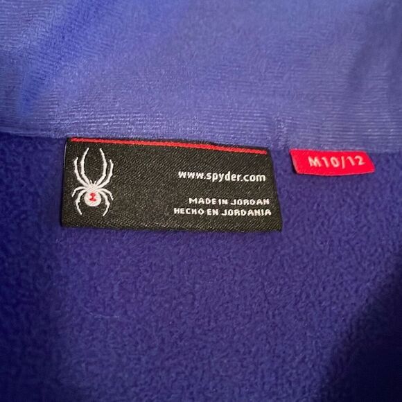 NWOT Spyder Blue Endure Mid-Weight Stryke Full Zip Jacket - Size M (10-12) - Picture 9 of 9